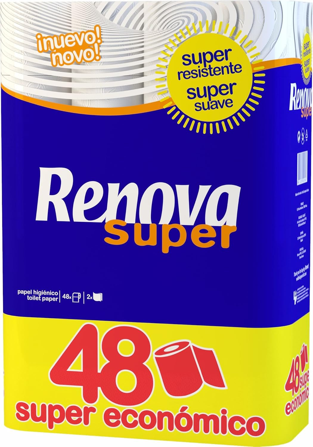 Toiletpapir Renova Super, 48 ruller