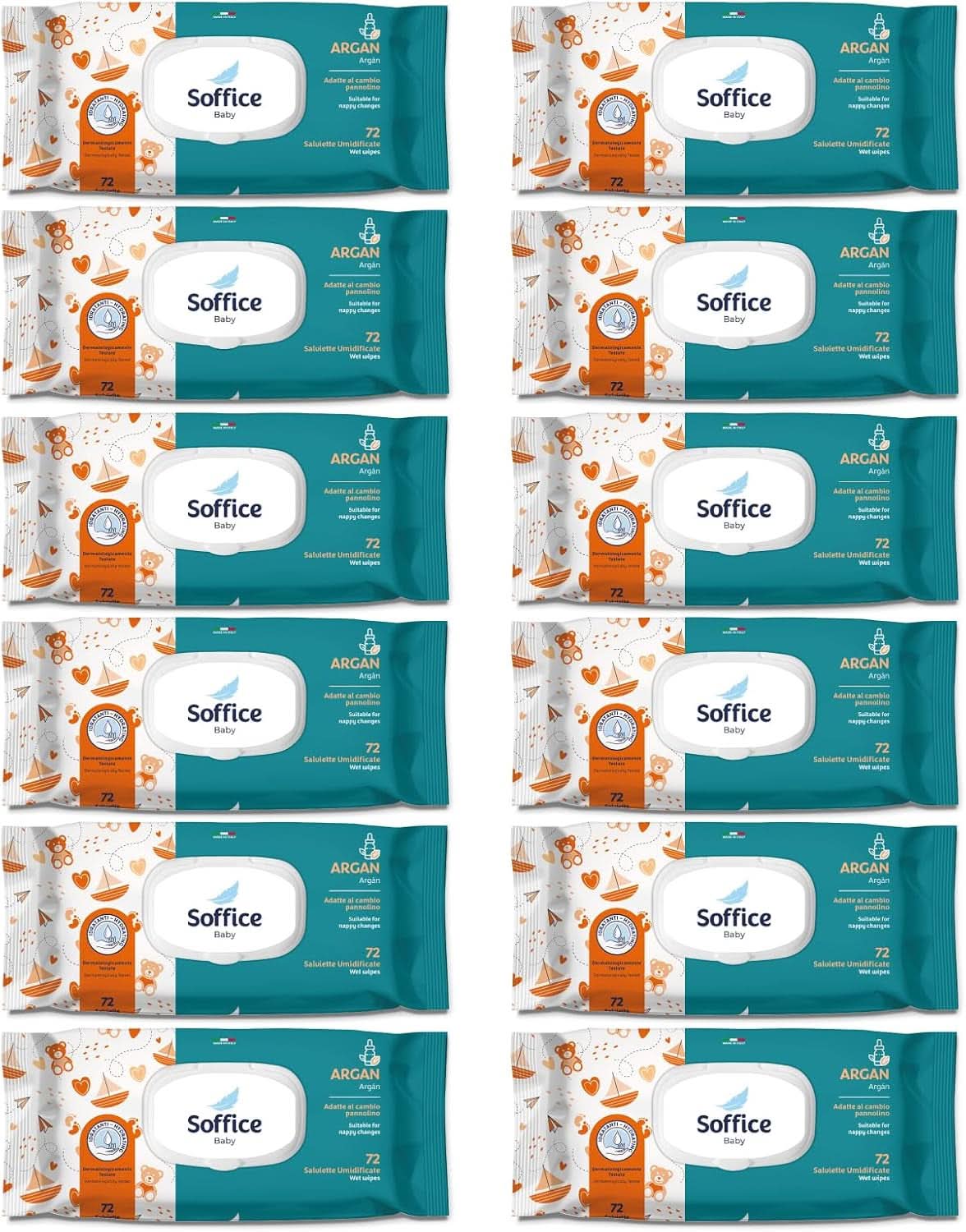 Feuchttücher Für Neugeborene, 72 Stück, Pop-Up Argan – Tilbehør og produkter til Die Hygiene Des Babys, Ideal Für Diadelwechsel Und Kindergarten – Baby Wipes Sanft Und Reinigend – 12 Packungen Naty Shop