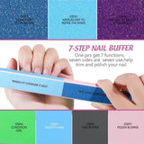 FANDAMEI 20 Stücke Buffer Für Nagel, Nagelfilen Für Gelnägel, Profi Nagelfeile 100/180, Polierfeile Fingernägel, Filen Für Gelnägel, Manicure & Pedicure Set