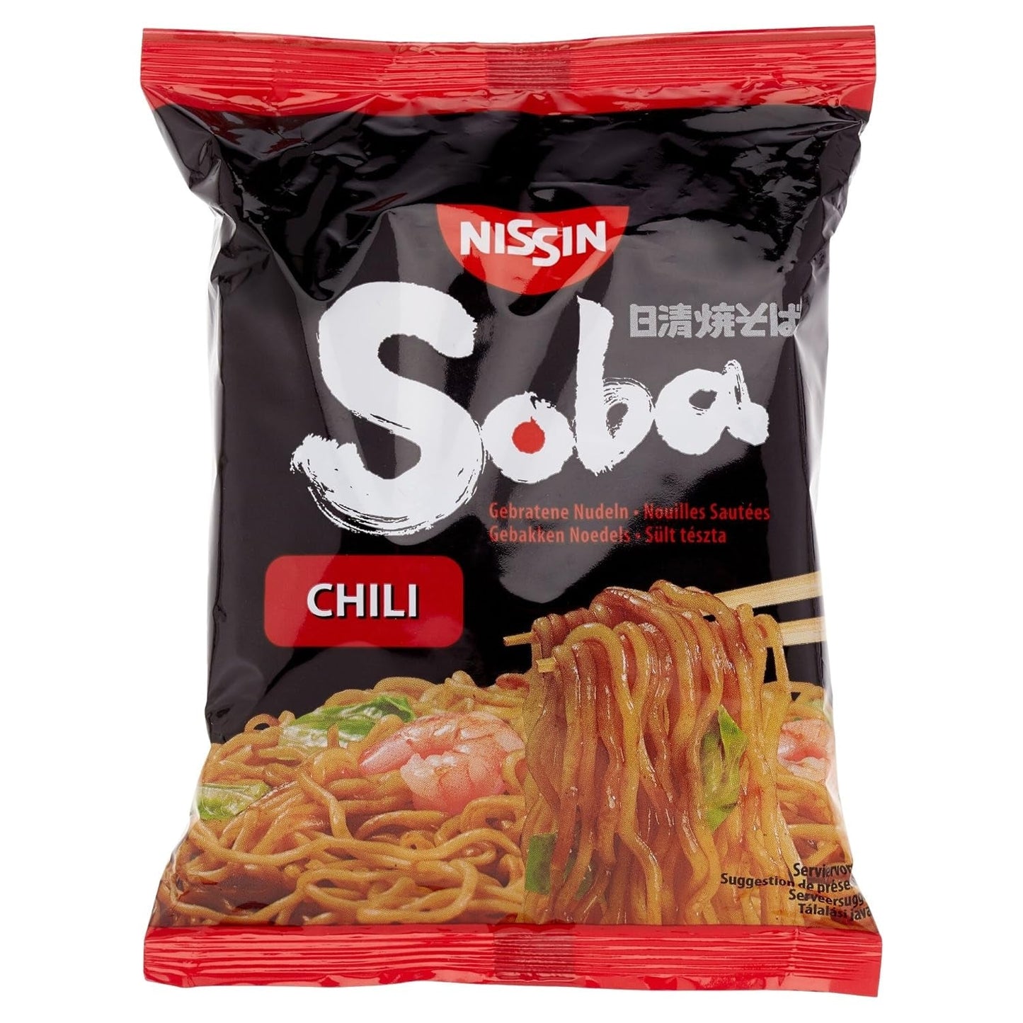 Fried Nissin hvede nudler med chilismag, 111g