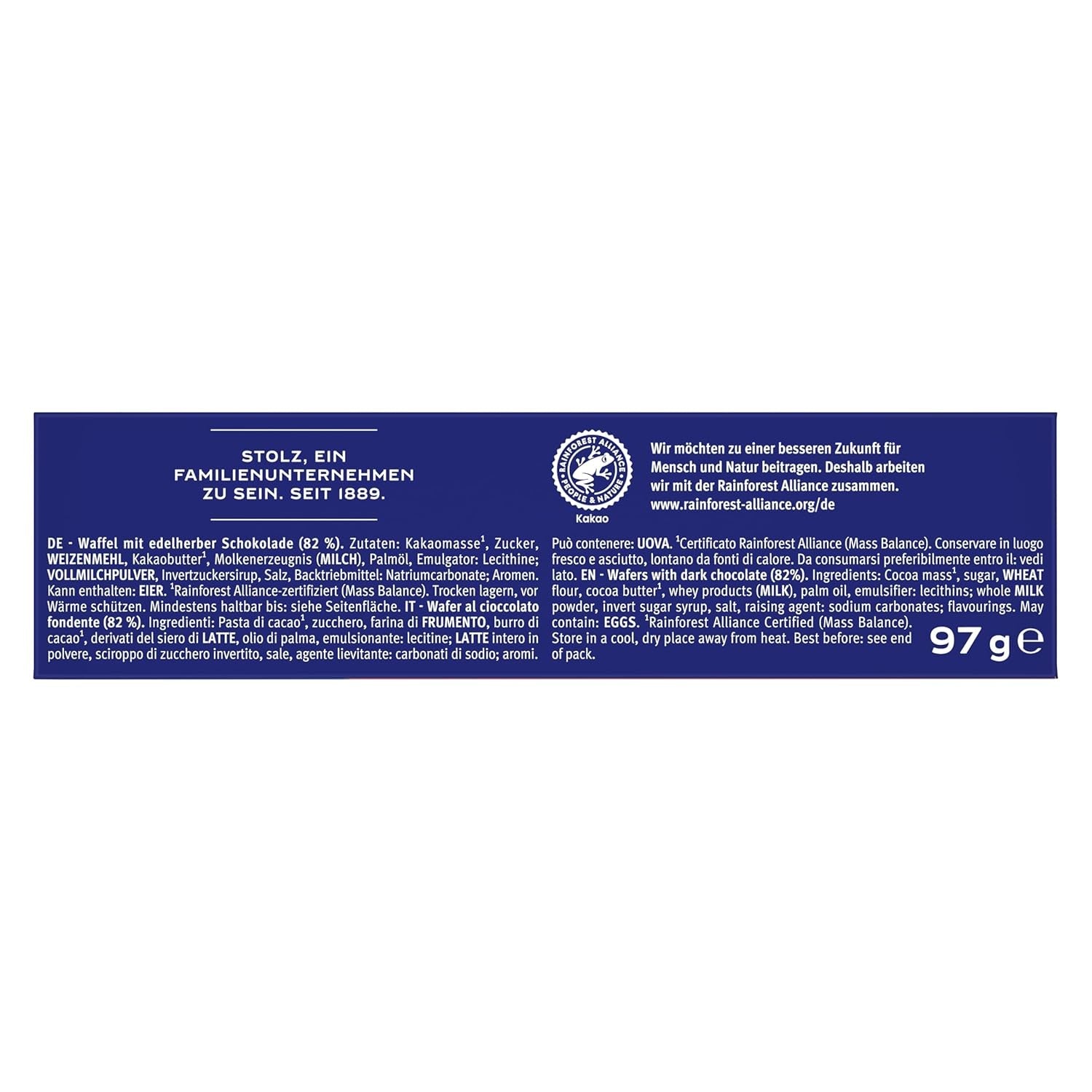 BAHLSEN Edelherb chokolade wafers - Edelherb chokolade wafer (1 x 97 g)
