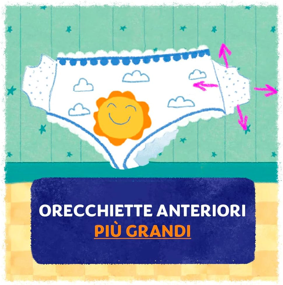 Pampers sol- og månebleer, unisex, junior, str. 5 (11-25 kg), 120 bleer