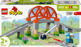 LEGO DUPLO Bybanebro og spor - Udvidelsessæt, Gave til børn fra 2 år, Bygge- og genopbygningssæt, Udviklingssæt til børnehaver, Pædagogisk legetøj 10426 Byggesæt Besuche den LEGO-Store