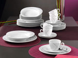 Seltmann Weiden 001.706904 Trio Highline Kombinationsservicesæt, 30 stk., 36,5 x 31,2 x 36,9 cm, Hvid