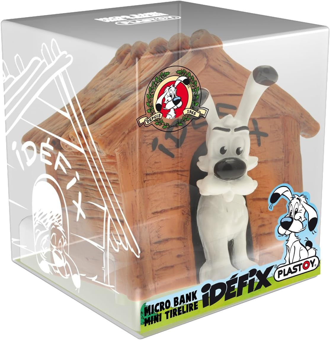 80070 - Idefix Hundehus - Mini Spargris, Uden