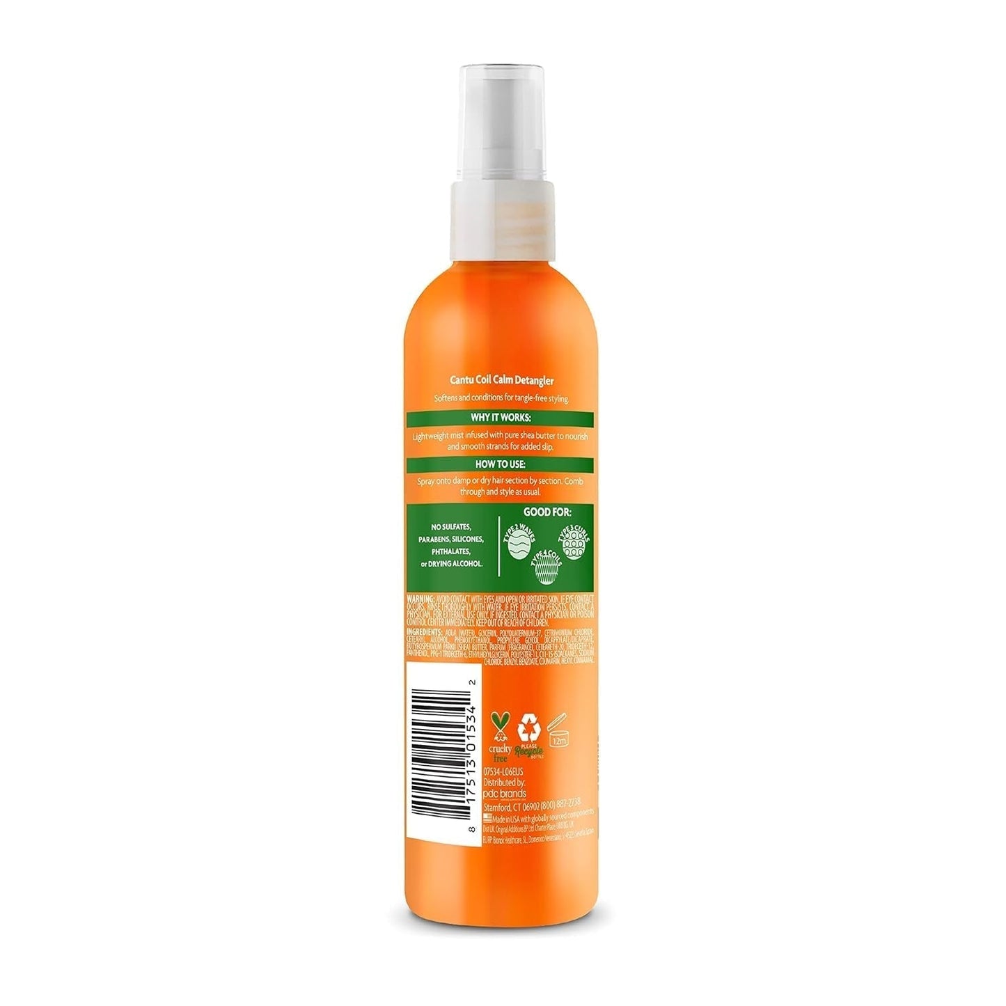 Cantu Coil Calm Detangling Spray, Shea, krøllet hår, 237ml Detangling Products Naty Shop