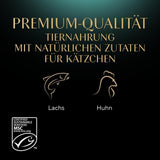 Sheba vådfoder til killinger, i diverse poser, med laks (MSC) og kylling i sauce, multipak 40x85g