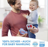 Emsa 515585 Madklip & Luk | 3 dele sæt | plastik | gennemsigtig / grøn | 0,55 / 1 / 2,2 liter Naty Shop madopbevaringsbokse