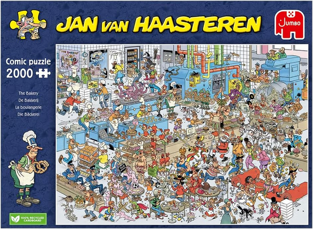 Jan Van Haasteren, The Bakery, puslespil 2000 brikker til voksne Puslespil Naty Shop