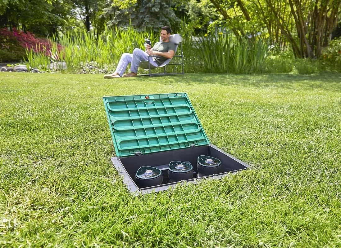 Gardena tilslutningsmuffe, kort: Kobling for sikker tilslutning af ventilboksen, egnet til ventilbokse V1 og V3, originalt Gardena tilbehør (5319-20)