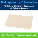 Tork Xpressnap Extra Soft Nature N4 Dispenser serviet, Premium, 1/2 x 2 lag, 21,3 cm X 16,5 cm, 8 × 1.000 servietter, 12880