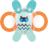 LUDI - Planet Bell - Legetøj til børn - Fra 3 måneder - Levende farver, forskellige teksturer og original form - Fremmer finmotorik og fingerfærdighed Babylegetøj Naty Shop Rabbit