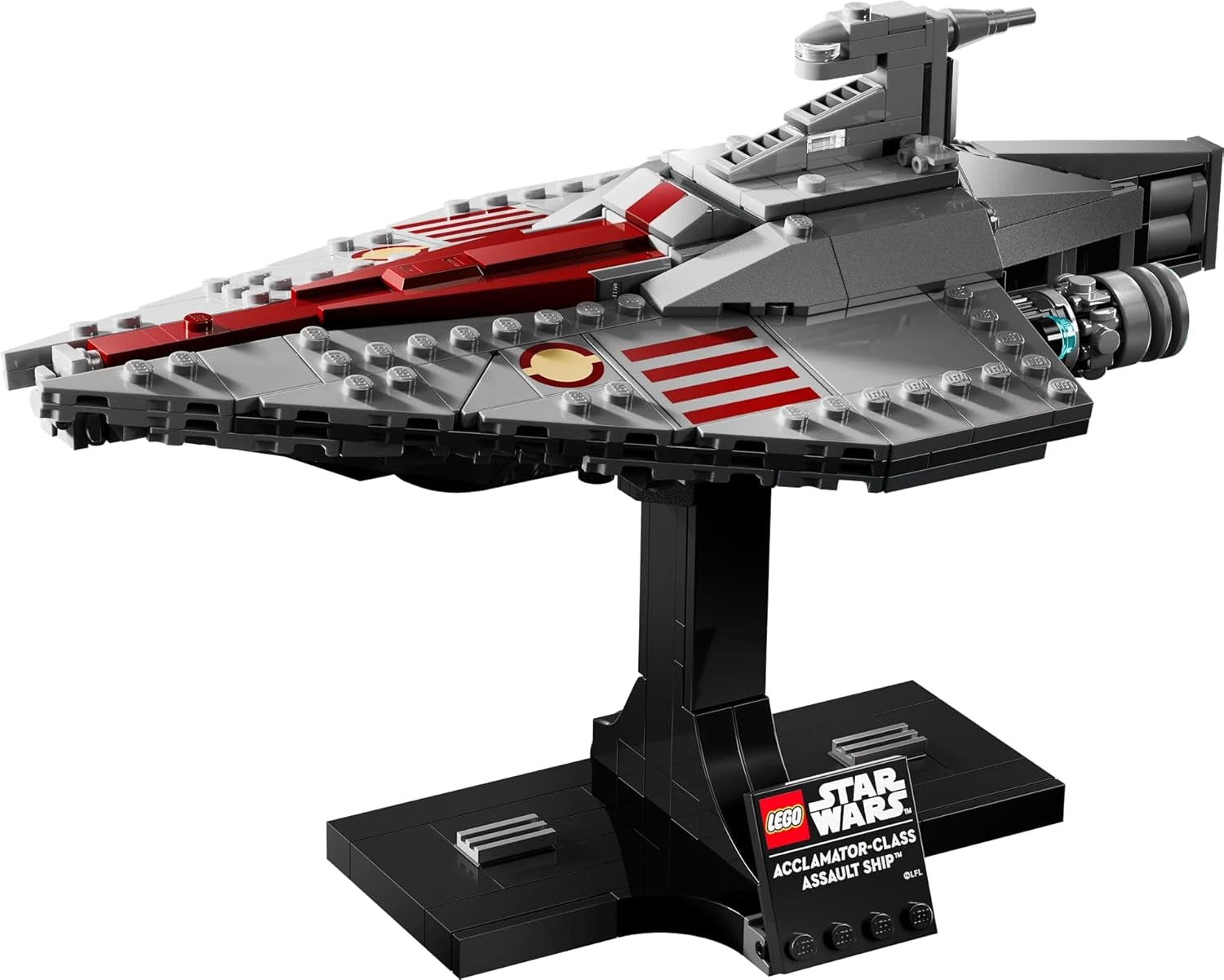 LEGO Star Wars 75404 Acclamator Class Assault Ship from Attack of the Clones - Rumskib til at samle, bygge og vise - Fantasy byggesæt - Gave til voksne og teenagefans Byggesæt Besuche den LEGO-Store