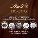 Chokolade - Sortiment FIORETTO Minis | 115 g | Ca. 10 mælkechokoladepraliner i marcipan, cappuccino og nougat smag, indeholder alkohol | Chokolade gavesæt | Chokolade gavesæt (pakke med 5)