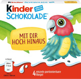 Kinder Chokolade (20 x 50 g) - Valentinsdagsgave til ham og hende, karneval og fastelavnsslik - Fyldte mælkechokoladebarer - 20 pakker med 4 individuelle barer hver
