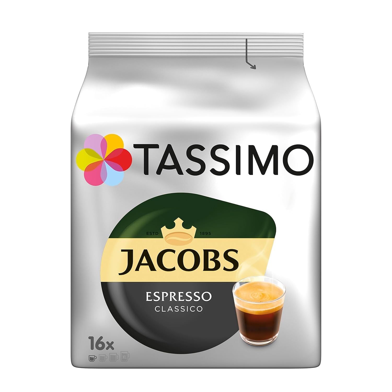 Tassimo Kapseln Probierbox, Vielfaltspakke, 64 Pads, 5 Sorten