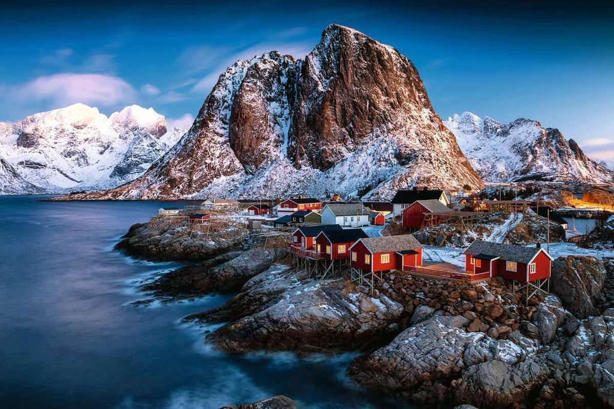 Ravensburger Puslespil 17081 - Hamnoy, Lofoten - 3000 brikker puslespil for voksne og børn fra 14 år, Norge landskabspuslespil Puslespil Naty Shop