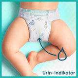 Pampers babybleer, størrelse 2 (4-8 kg), Harmony, Half Moon Box, skånsom hudbeskyttelse og urteingredienser, 240 Count