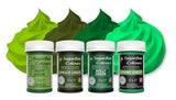 Sugarflair Pasta Madfarve, Grøn, Sæt med 4, Madfarve til Pasta, Fondant, Marcipan, Sukkerpasta, Smørcreme og mere: Ilex Green, Spring Green, Spruce Green, Party Green - Sæt med 4
