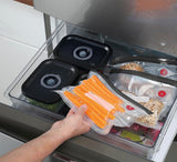 Vakuumsæt Küchenprofi EASYFRESH | Sæt med 7 dele | 1x elektrisk vakuumpumpe, 1x vakuumbeholder S, M og L, 3x vakuumposer 22x21 cm | borosilikatglas, plast af høj kvalitet | tilberedning og opbevaring Madopbevaringsbokse Naty Shop
