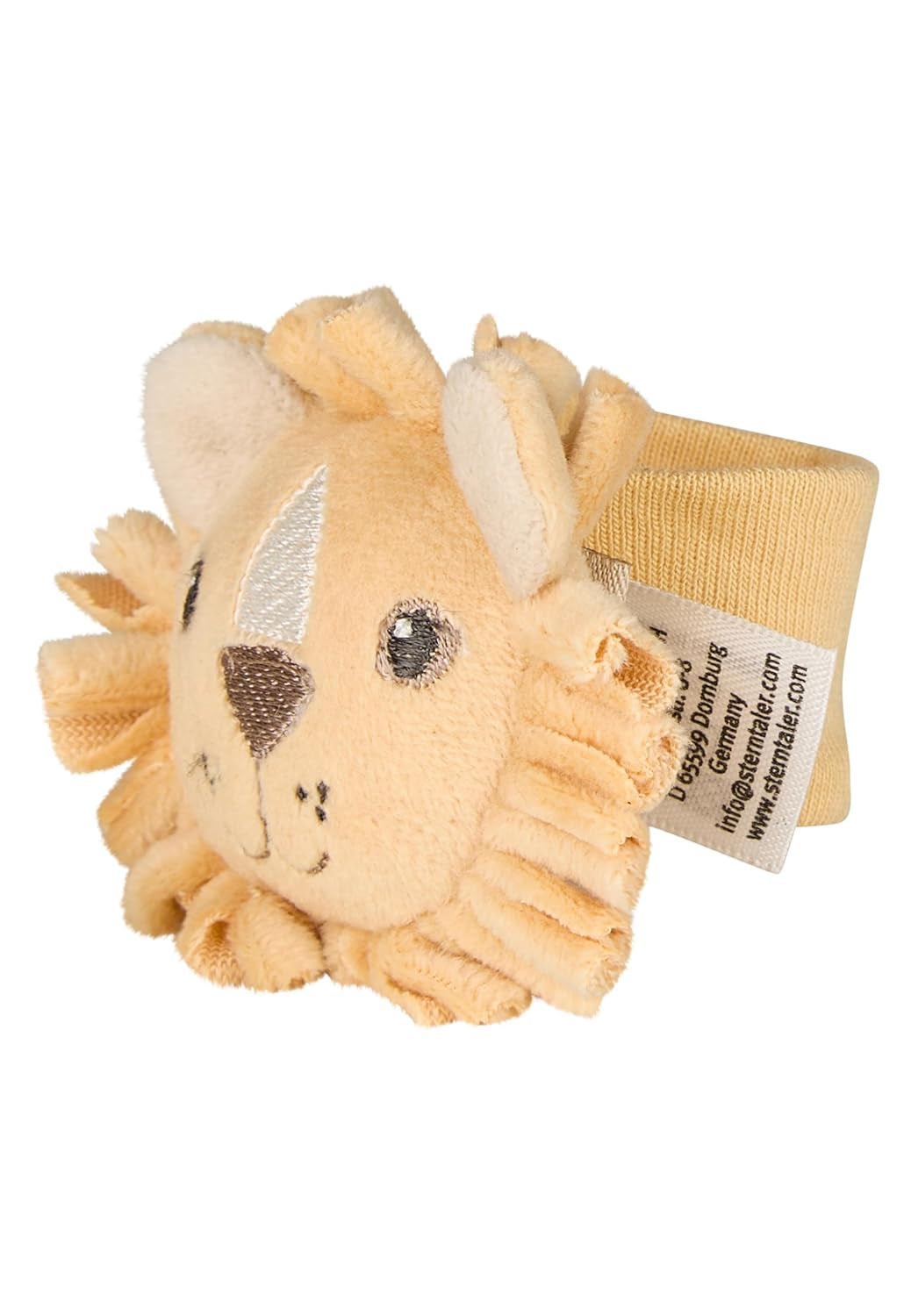 Leo Lion Rattle Arm Sterntaler - Blødt legetøj til babyer med rangle og elastik - til babyer at gribe og lege med - Ideel gave, okker babylegetøj Naty Shop Standardtitel