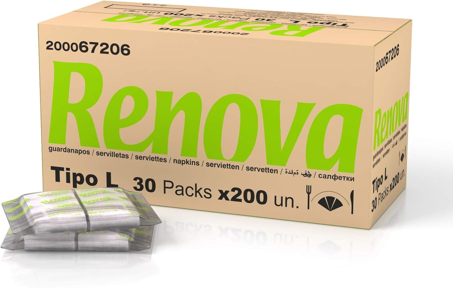 Barservietter Renova type L - 6.000 servietter