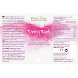 Pretty Pink Natürliche Lebensmittelfarbe Pulver Rosa (Roh Vegan) Pastel Rose Bis Intensiv Rosa-Rot - Essbare Farbe Für Lebensmittel Aus Früchten Und Gemüse - Naturlig fødevarefarve | Pureraw 5G Naty Shop