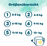 Pampers Harmony bleer størrelse 4, 174 bleer, 9 kg-14 kg, skånsom hudbeskyttelse med 100 % Pampers beskyttelse