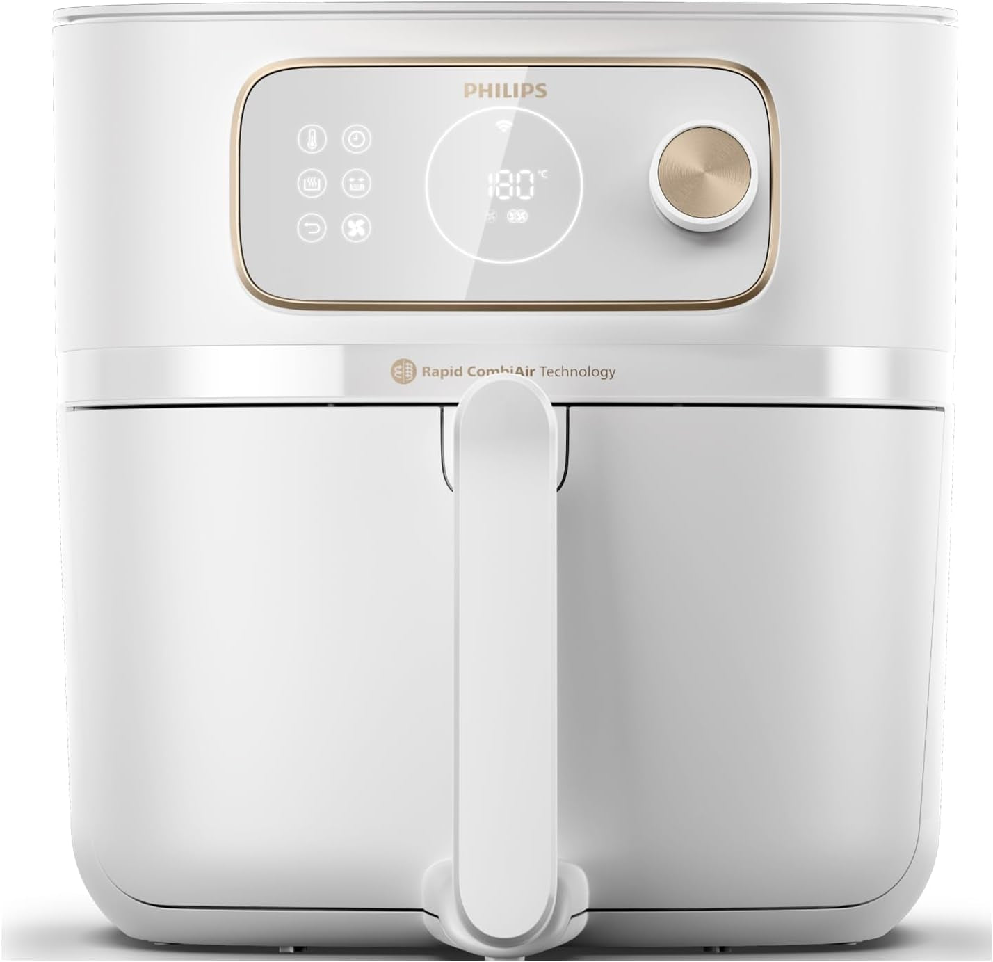 Philips 3000Er Airfryer XL - Rapid Air-teknologi, stegning med op til 90 % mindre fedt, kapacitet 1,2 kg, 6,2 liter, touchskærm Hvidevarer Naty Shop Weiß Trådløs forbindelse med autocook 8,3 L