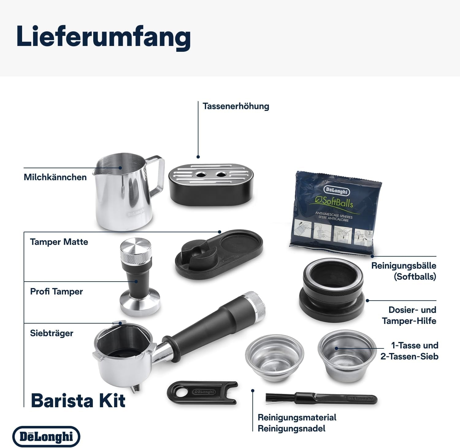 De'Longhi La Specialista Arte EC9155.MB portafilter espressomaskine med kværn, 8 maleindstillinger, 15 bar tryk, 3 temperaturindstillinger, mælkeskummer, 1550W, 1,7L tank, rustfrit stål/sort, inklusive barista kit