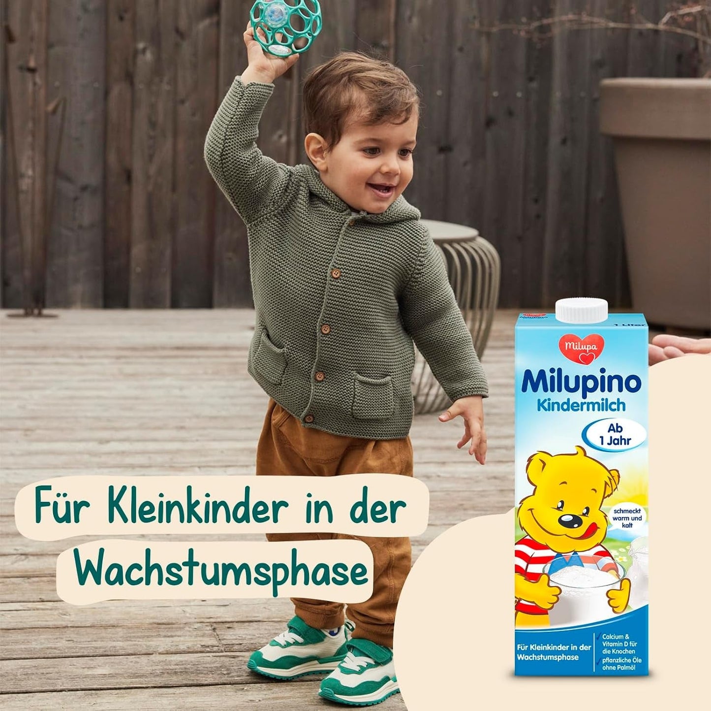 Milupa Milupino Drikkeklar vækstmælk (6x1L), fra 1 år, til små børn i vækstfasen