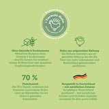 Vådfoder til katte MERA Cats Nature Sensitive med kylling 12x85g | Monoprotein, sukkerfri og kornfri | Højt kødindhold og letfordøjeligt vådfoder til katte