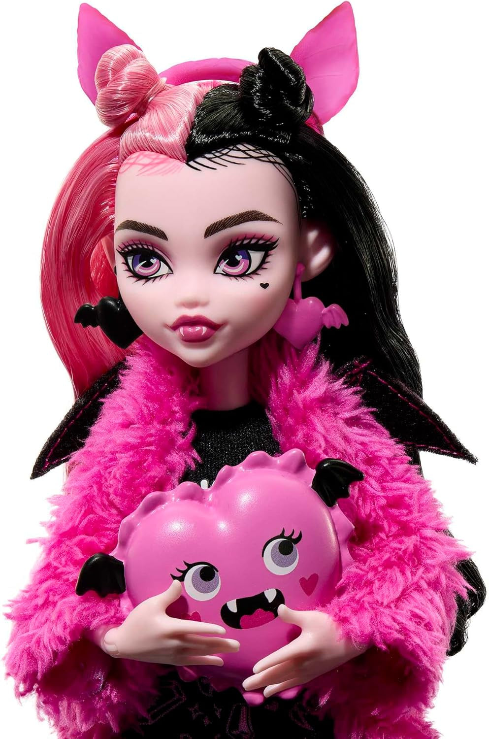 MONSTER HIGH Dukke og pyjamas Festtilbehør Draculaura Bat Count Fabelagtig dukke Pet Creepover Party HPY66 Naty Shop Dolls