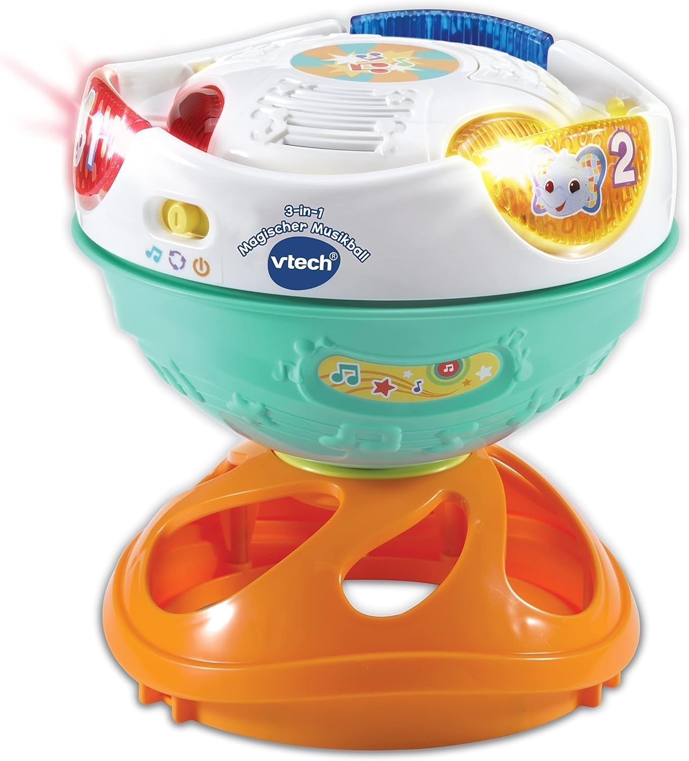 Vtech Baby 3-i-1 Magic Music Ball, 9-36 måneder & Baby Music Fun Tambourine - Elektronisk legetøj med musik og lydeffekter - I 9-36 måneder Babylegetøj Bebe Naty Shop