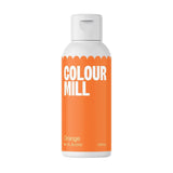Color Mill orange oliebaseret madfarve - Madfarve til chokolade, fondant, muffins, kager, bagning, makroner - Madfarve til dekoration af kager - 100 ml