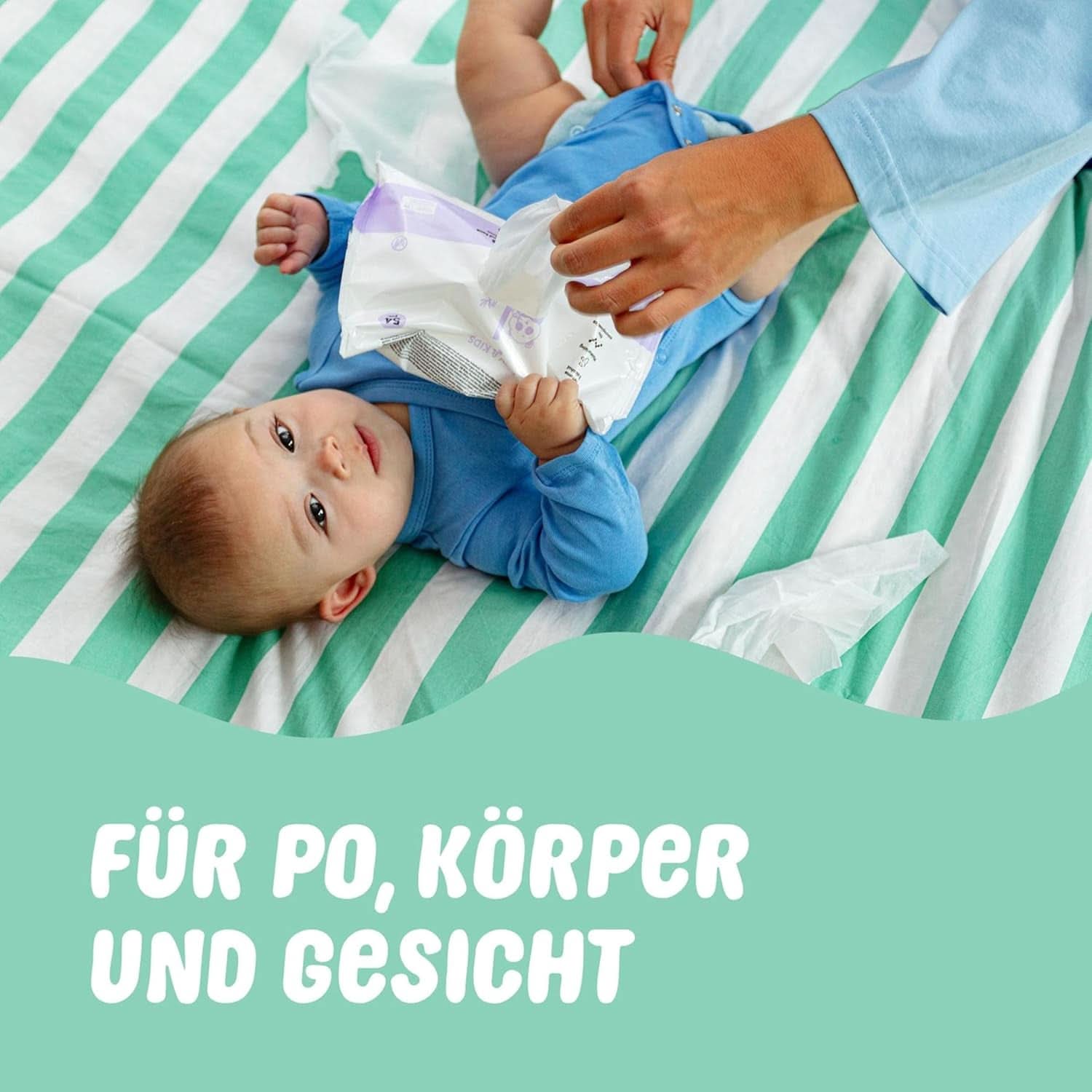 Naïf Plastikfreie Feuchttücher 864 Stück (16Er X 54 Feuchttücher) - Pflege Für Babypo, Körper Und Gesicht - 99% Aus Wasser - 0% Parfüm Und Alkohol - Nachhaltige Feuchttücherbox Eukalyptus Sensitiv Naty Shop