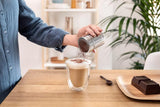 De'Longhi DLSC061 Kakaoshaker i rustfrit stål, 175 ml, sølv