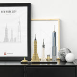 LEGO Architecture New York City-sæt, Skyline-modelsæt med World Trade Center og Frihedsgudinden, Håndværk til voksne, Hjem- og kontordekorationer, Gaver til kvinder og mænd 21028 Byggesæt Besuche den LEGO-Store