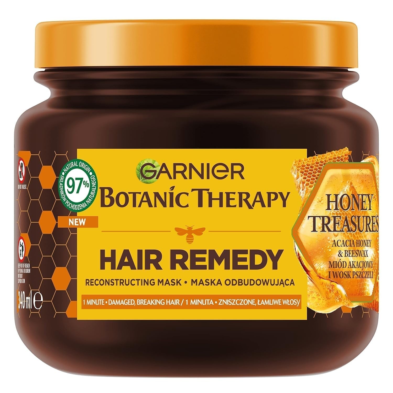 Garnier Botanic Therapy Honey Treasures Hair Mask 340ml Naty Shop Hair Mask Standard titel