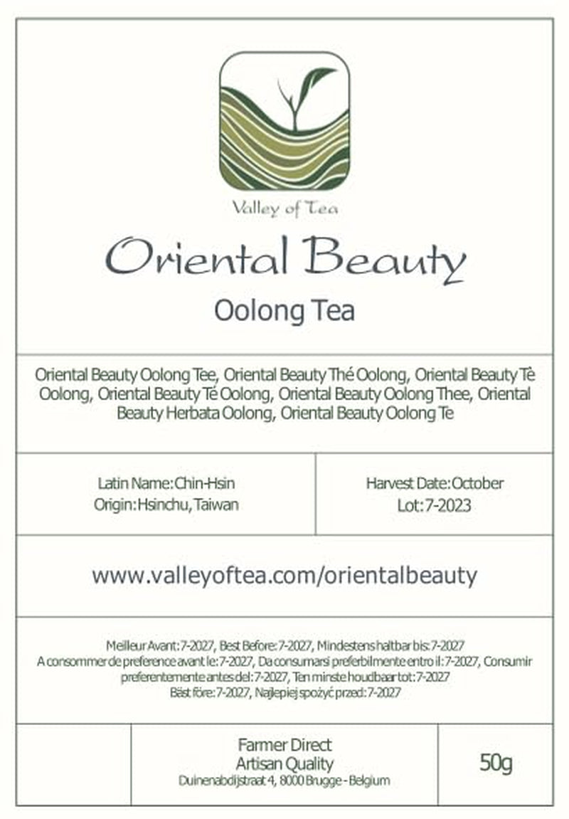 Orientalsk skønhed Taiwan Oolong Tea - Dongfang Meiren Taiwanesisk te - Wu Long White Tips eller Blue Tea Wu Long Tea Orientalsk blå te Blå te Olong Tea Olong Tea Økologisk Oolong Tea Olong Tea