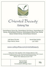 Orientalsk skønhed Taiwan Oolong Tea - Dongfang Meiren Taiwanesisk te - Wu Long White Tips eller Blue Tea Wu Long Tea Orientalsk blå te Blå te Olong Tea Olong Tea Økologisk Oolong Tea Olong Tea
