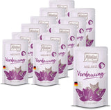 MjAMjAM - Premium våd kattefoder - Wellness - Fordøjelse - Kylling, pakke med 12 (12 x 125 g), kornfri