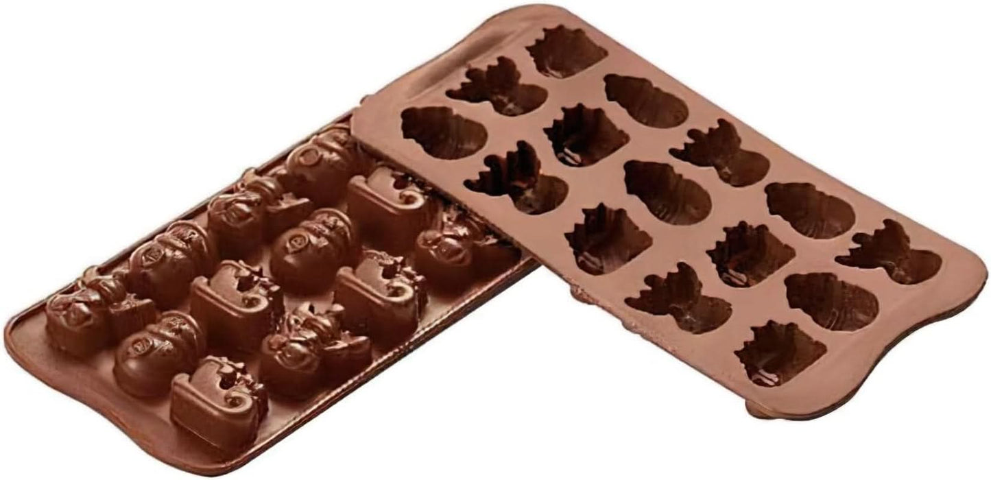Silikomart 199194, til Chokoladepraliner, Vintermotiv Køkken Naty Shop Winter