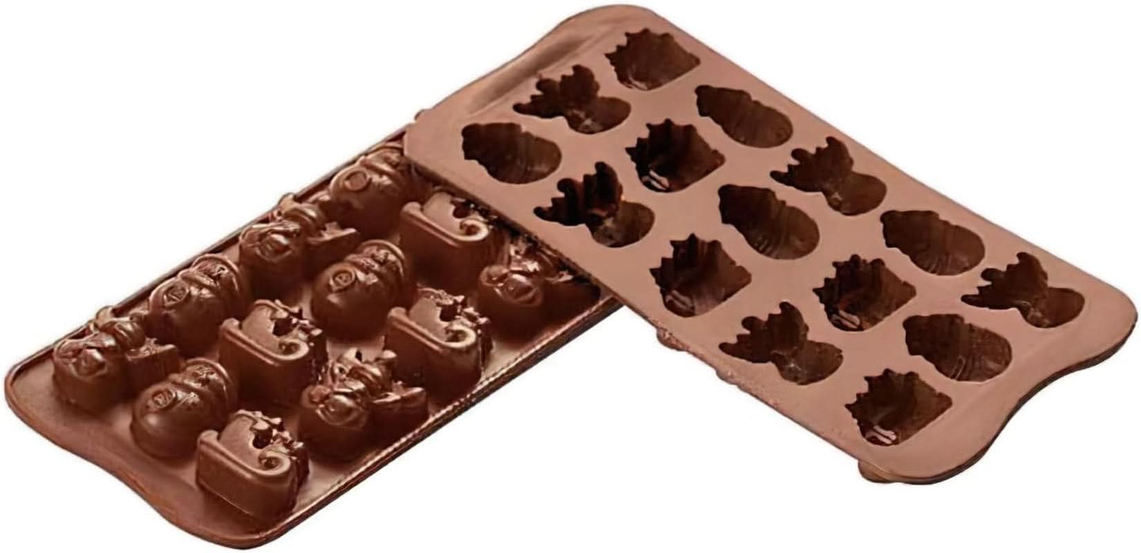 Silikomart 199194, til Chokoladepraliner, Vintermotiv Køkken Naty Shop Winter