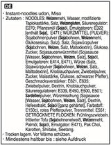 Allgroo Udon instant nudler - Miso, Udon suppe, krydret, aromatisk, hurtig tilberedning - indeholder 3 portioner - 1 x 690 g