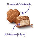 Milka Little Thank You Chocolates 12 x 44 g, fine mælkecremechokolader dækket med alpin mælkechokolade (pakke med 5)