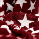 Celinatex fluffy tæppe 150 X 200 Cm Bordeaux tæppe sofa sofa blødt tæppe stjerner Mikrofiber Fleece Oeko-Tex Moonlight Senge og dyner Besuche den CelinaTex-Store