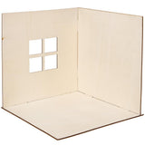 Baker Ross FN255 Mini Trædukkehussæt - 1 stykke dukkehussæt til børn DIY Craft Kit