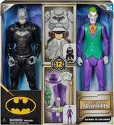 DC Batman Adventures Batman Vs the Joker actionfigursæt, 30 cm - 2 fuldt bevægelige figurer med 12 gear til spændende rollespil, legetøj til 4+ børn Actionfigurer Naty Shop