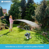 Cellfast SPRING kunstvandingsslange, trekanals kunstvandingsslange med fulde konnektorer, lavet af højkvalitetstråd, UV-bestandig, 15m, 1/2 tomme, 19-022, flerfarvet, 38x38x8cm